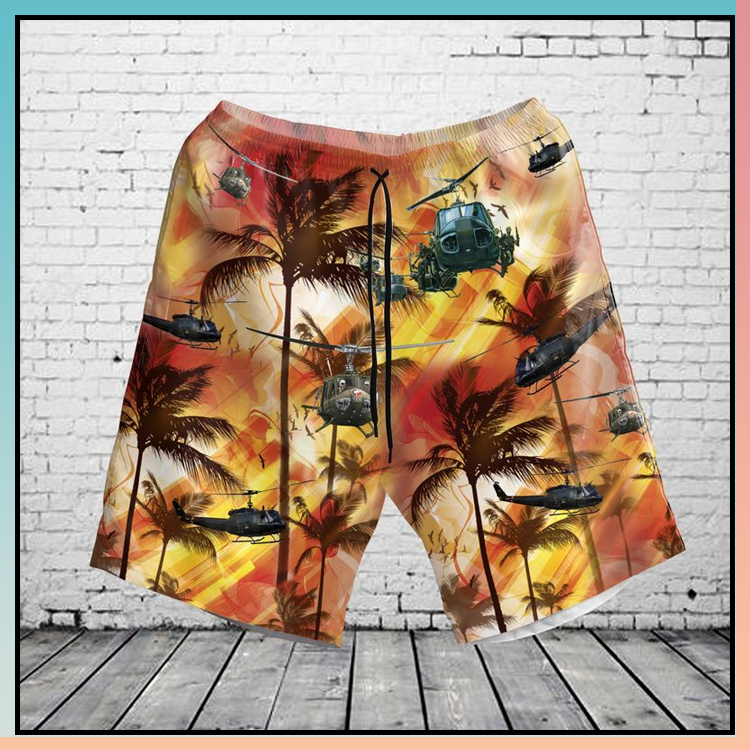 United States Army Huey Helicopter Hawaiian Shirt and Shorts - LIMITED EDITION 2 7 United States Army Huey Helicopter Hawaiian Shirt Shorts7