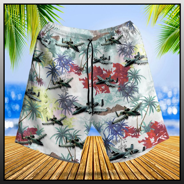 United States Air Force Fairchild Republic A-10 Thunderbolt II Hawaiian Shirt and Shorts - LIMITED EDITITON 5 6 United States Air Force Fairchild Republic A 10 Thunderbolt II Hawaiian Shirt Shorts5