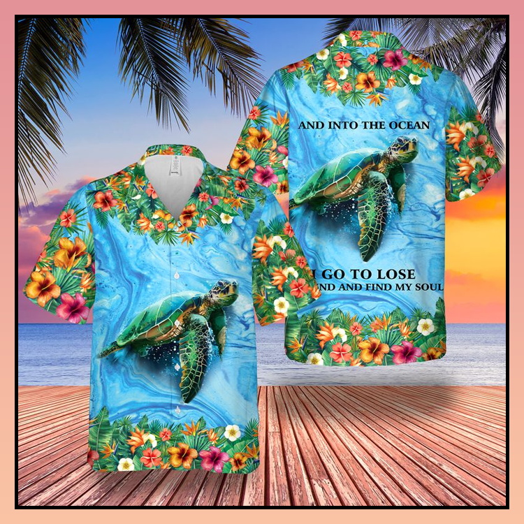 Sea Turtle And Into The Ocean Hawaii Shirt - LIMITED EDITION 25 18 Sea Turtle And Into The Ocean Hawaii Shirt 1
