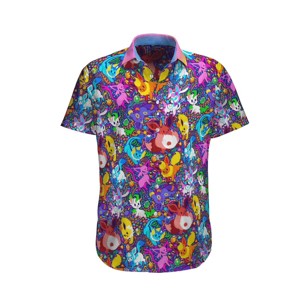 28 Pokemon eevee hawaiian shirt 1