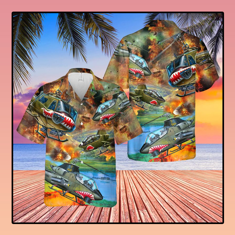 United States Army Huey Cobra Helicopter Hawaii Shirt 5 United States Army Huey Cobra Helicopter Hawaii Shirt2
