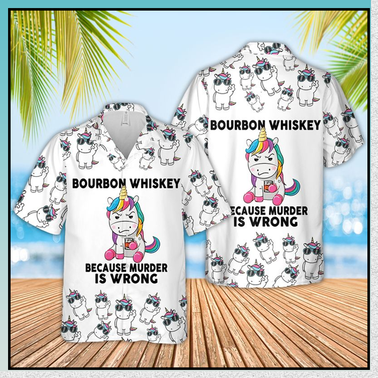 Unicorn Bourbon Whiskey beacause muscle is wrong Hawaiian Shirt