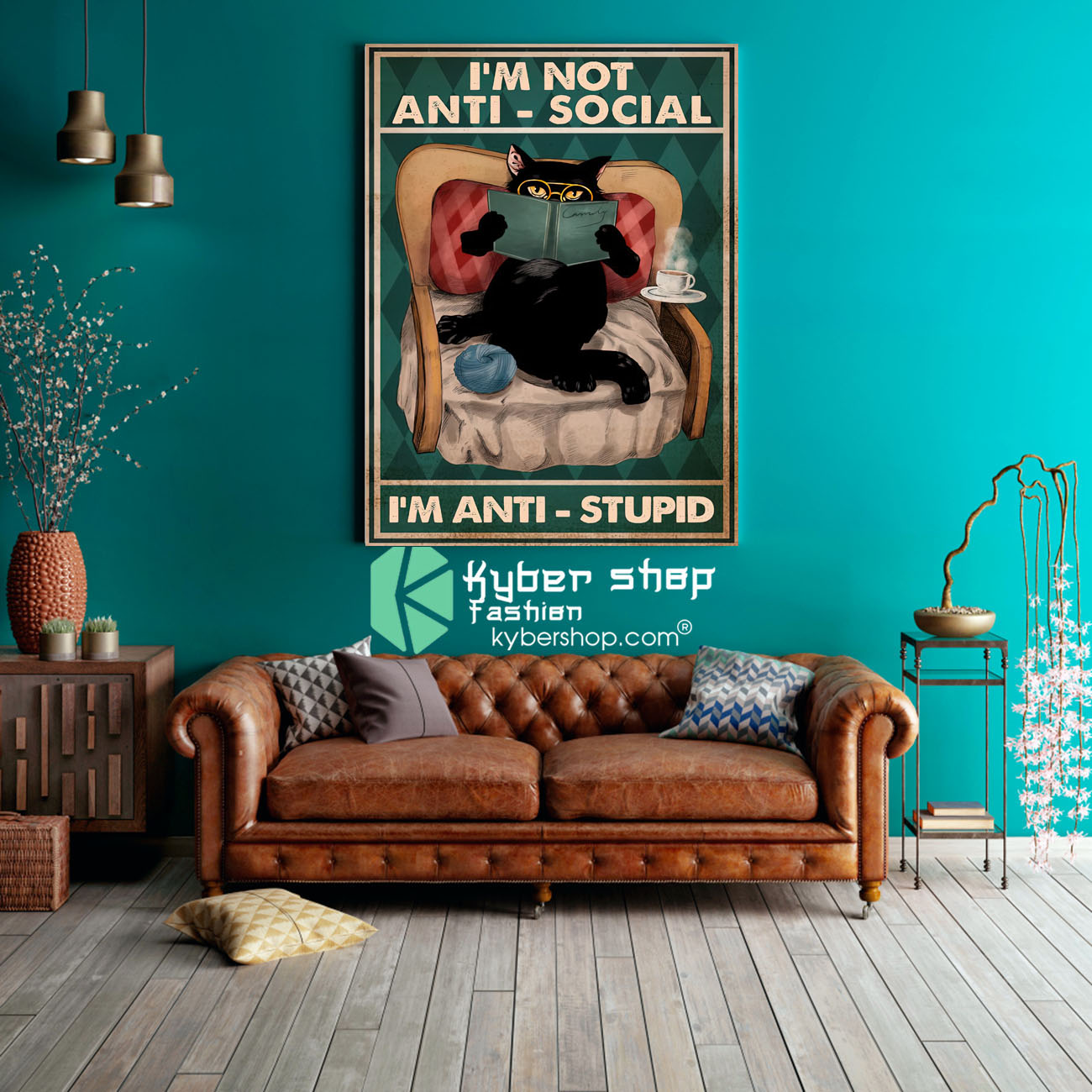 Im not anti social Im anti stupid poster 3
