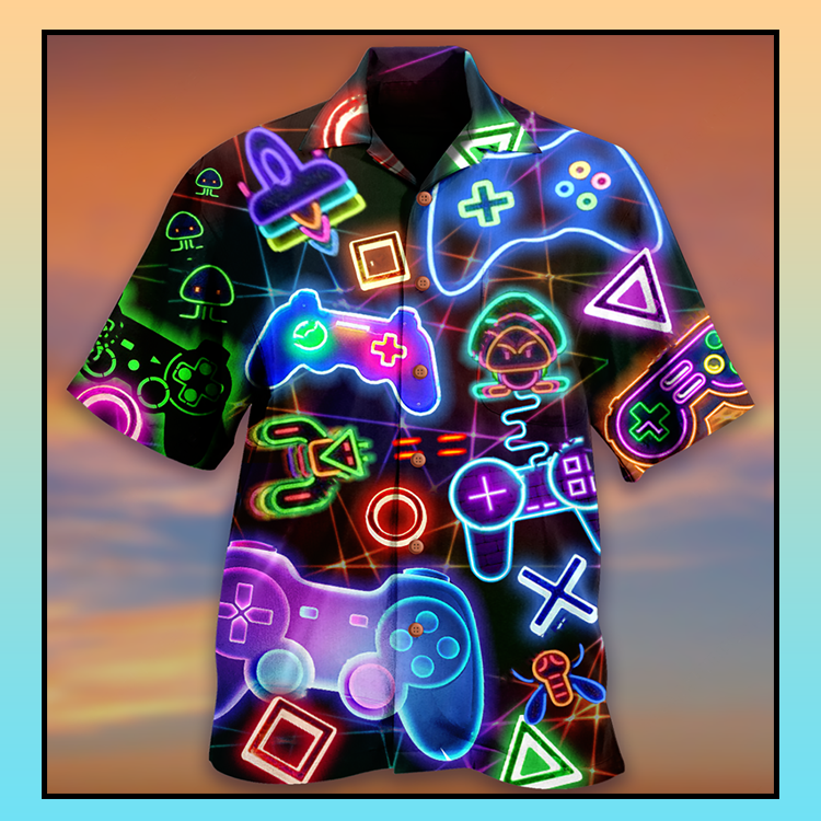 Game neon hawaiian shirt - LIMITED EDD 3 1.2 5