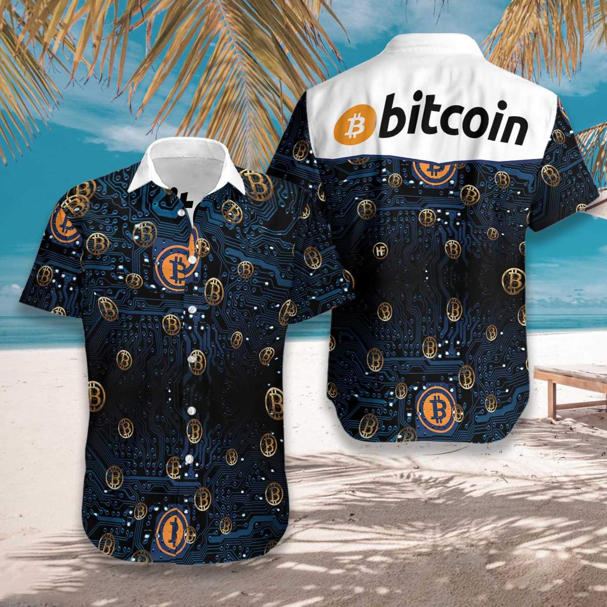 Bitcoin Logo Hawaiian Shirt - LIMITED EDITION 3 2 Bitcoin Logo Hawaiian Shirt 2
