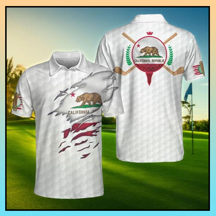 California Flag Golfer Polo Shirt - LIMITED EDITION 3 5.3-2