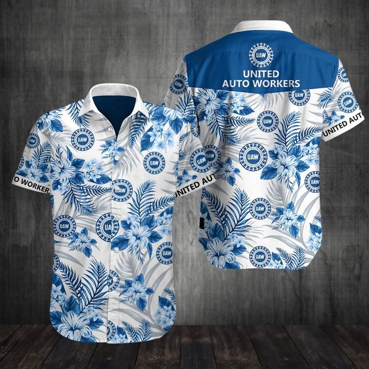 United auto workers UAW Hawaiian Shirt 2