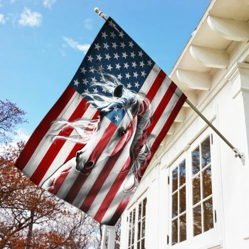 Horse American Flag 3 Horse American Flag1