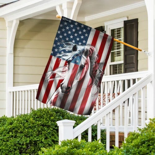 Horse American Flag 4 Horse American Flag2