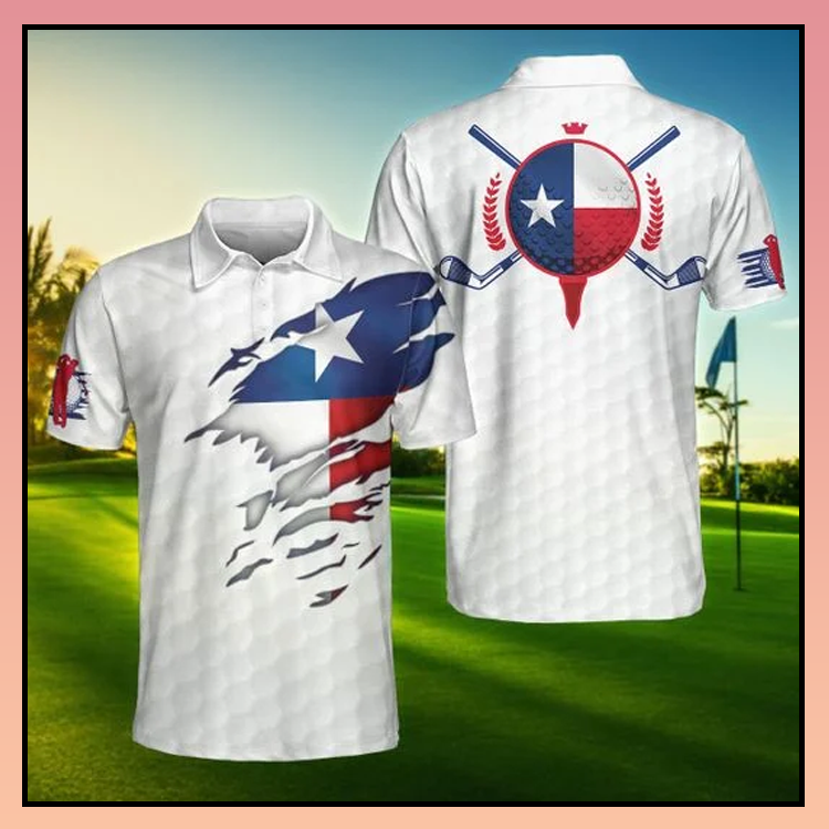 Texas Flag Golfer Polo Shirt