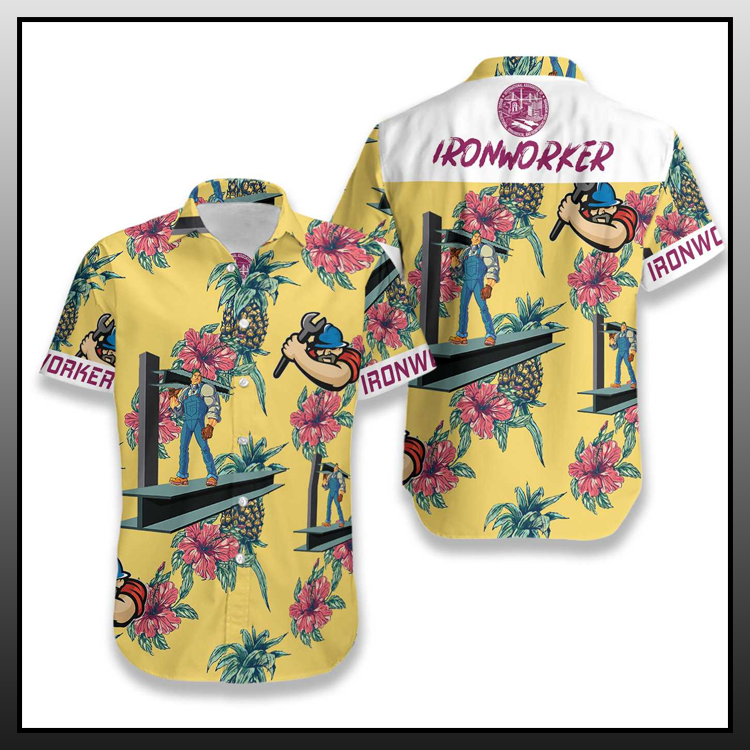 Ironworker Pineapple Pattern Hawaiian Shirt - LIMITED EDITION 4 6.2-3