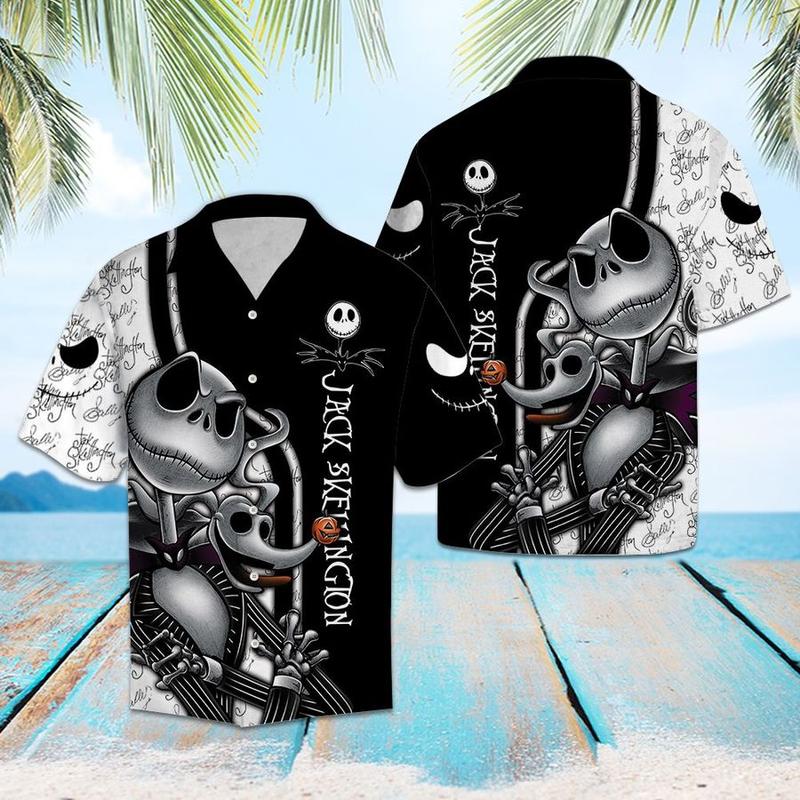 Jack Skellington Aloha Fashion island Tourism Hawaiian Shirt