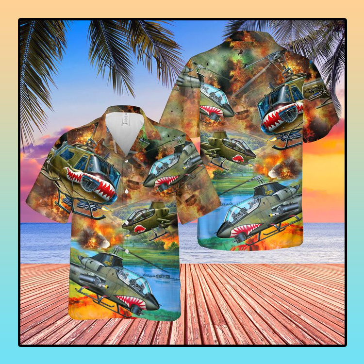 United States Army Huey Cobra Helicopter Hawaii Shirt 2 United States Army Huey Cobra Helicopter Hawaii Shirt1