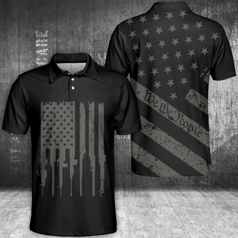 We The People U.S Flag Polo Shirt