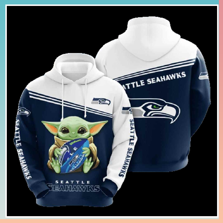 Baby yoda seattle seahawks 3d over print hoodie 3 3.4