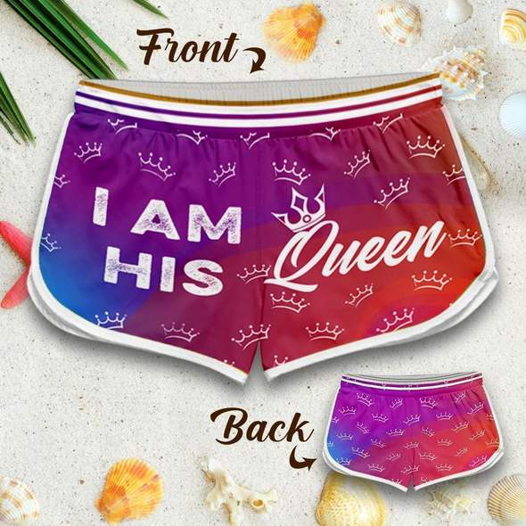 King I am her I am his Queen couple short pants 3 King I am her I am his Queen couple short pants5