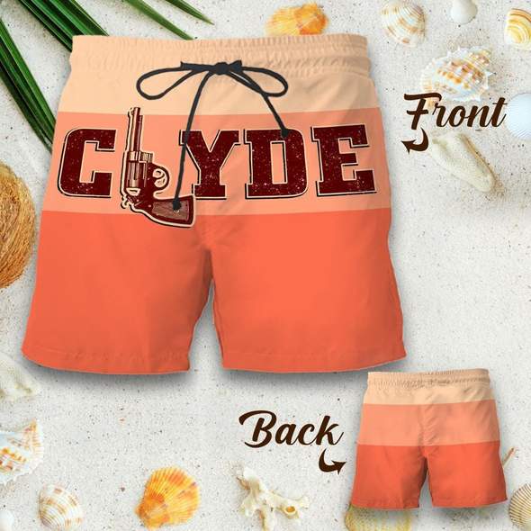 Clyde and bonnie couple short pants5