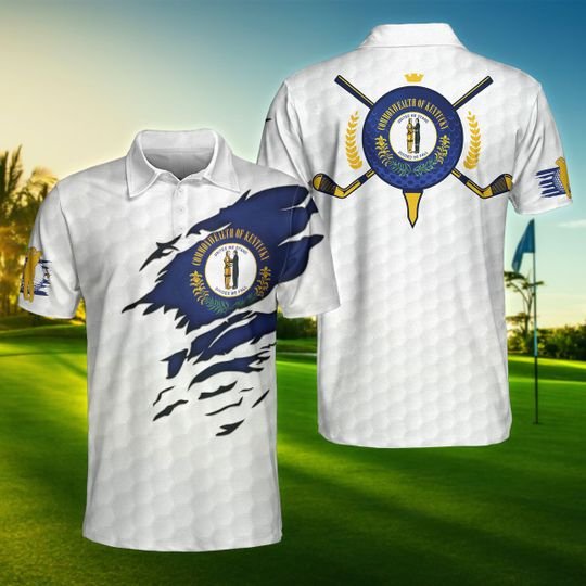 Kentucky-Flag-Golfer-Unisex-Polo-Shirt