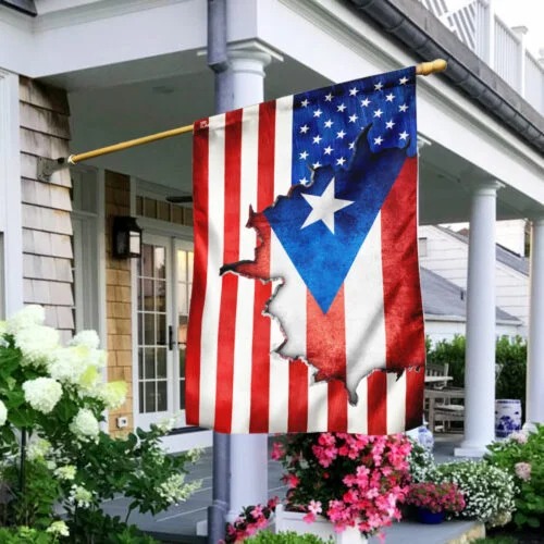 Puerto Rican American American Flag 1