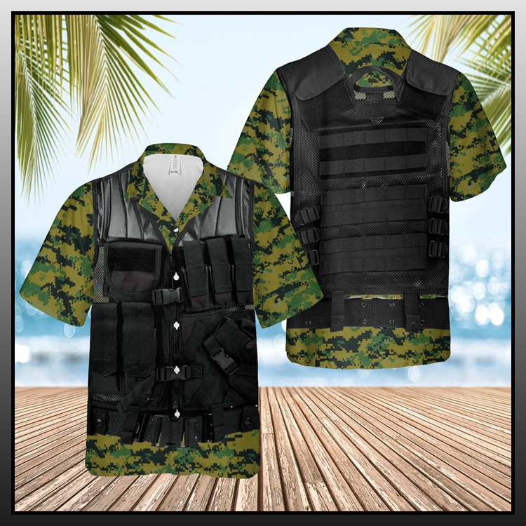 US Marine Cops Tactical Vest Hawaii Shirt - LIMITED EDITION 2 1 US Marine Cops Tactical Vest Hawaii Shirt 2