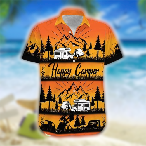 Happy Camper Hawaiian Shirt removebg preview