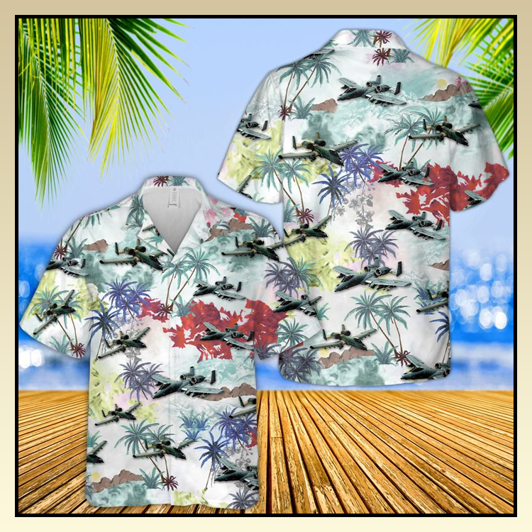 6 United States Air Force Fairchild Republic A 10 Thunderbolt II Hawaiian Shirt Shorts