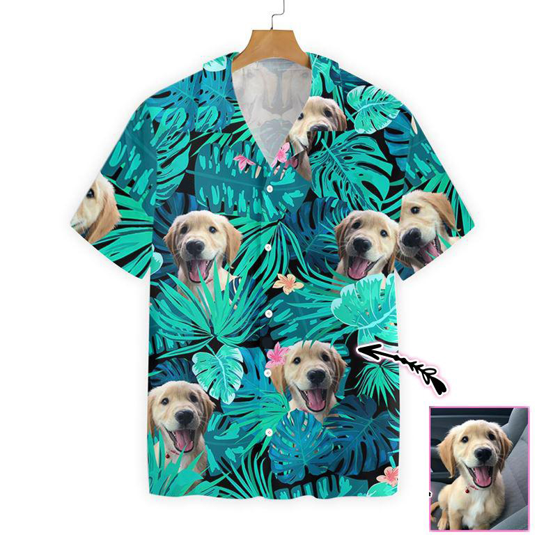 Golden Retriever Hawaiian Shirt