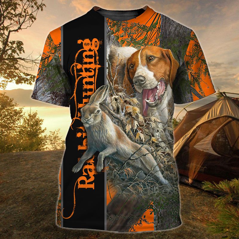 Dog Rabbit Hunting 3D Full Print Shirt 1 Dog And Rabit Hunting 3D Full Print Shirt