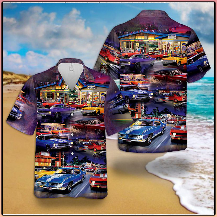 Muscle Car Hawaiian And Short1