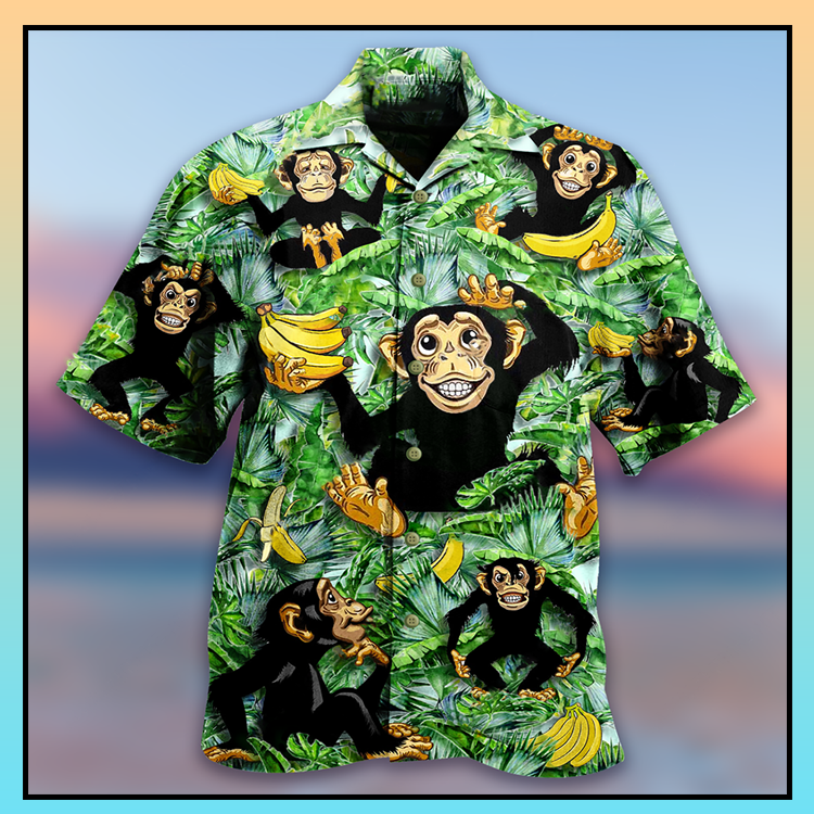 Monkey loves banana hawaiian shirt - LIMITED EDITION 5 12.4 5