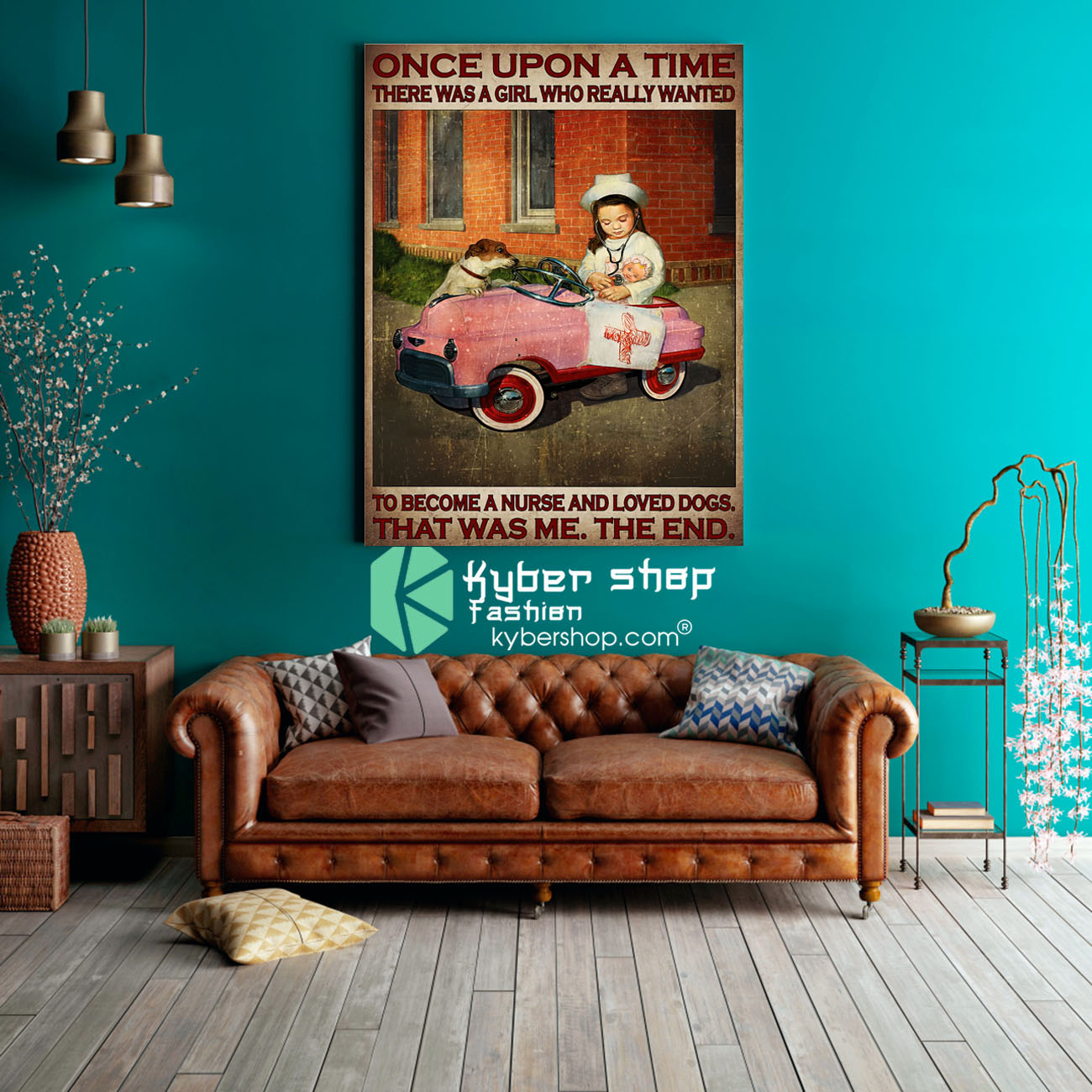Once upon a time there was a girl who really wanted to be a nurse and loved dogs poster 3
