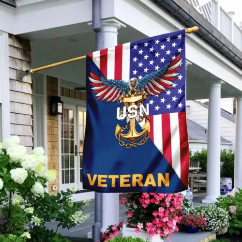 Veteran United States Navy American flag
