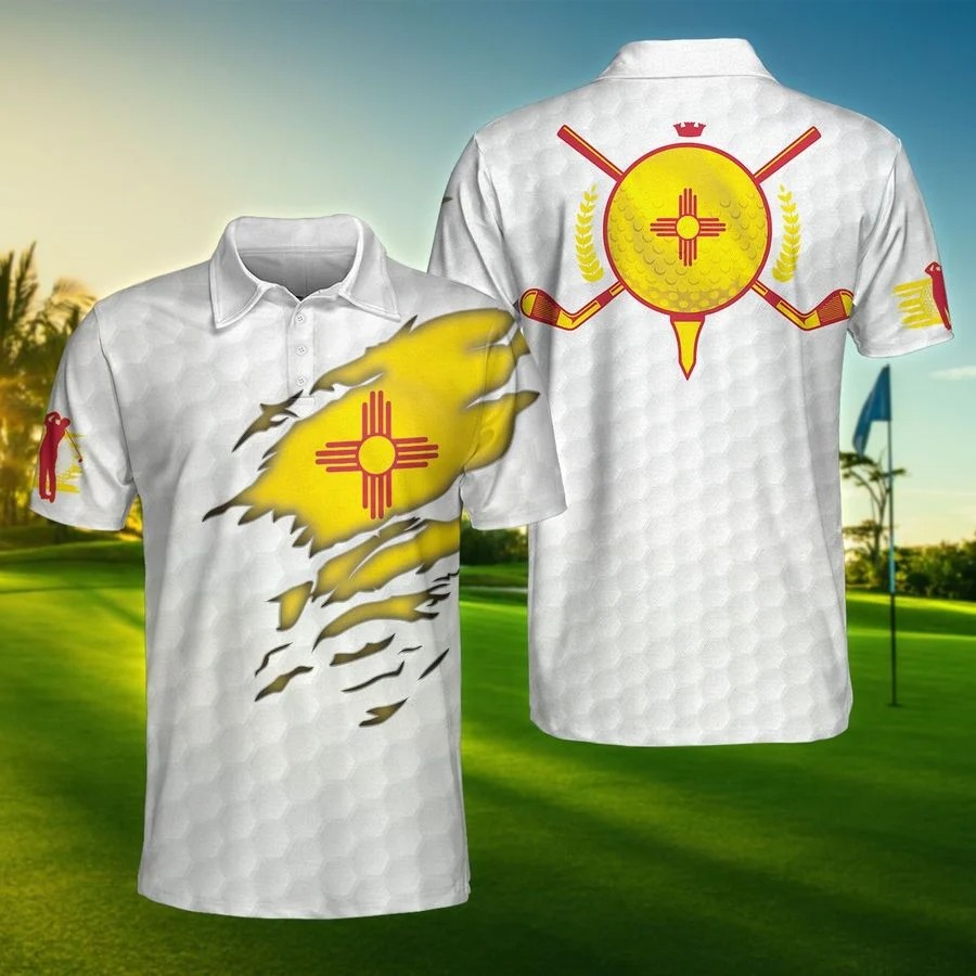 New-Mexico-flag-golfer-polo-shirt