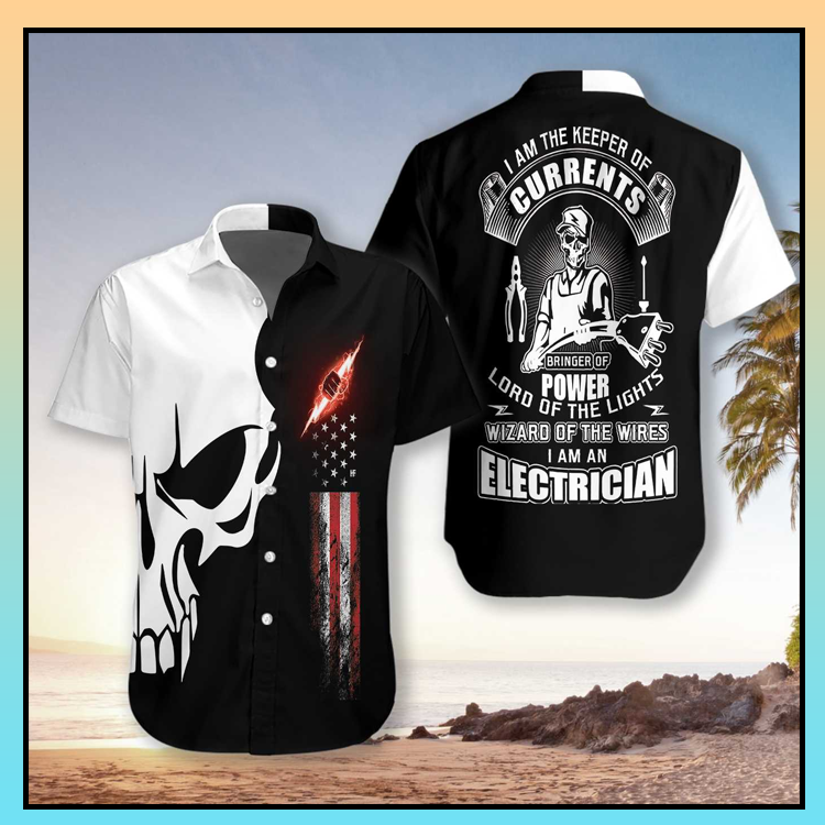 Electrician Proud Skull Hawaiian Shirt - LIMITED EDITION 3 4.3-3