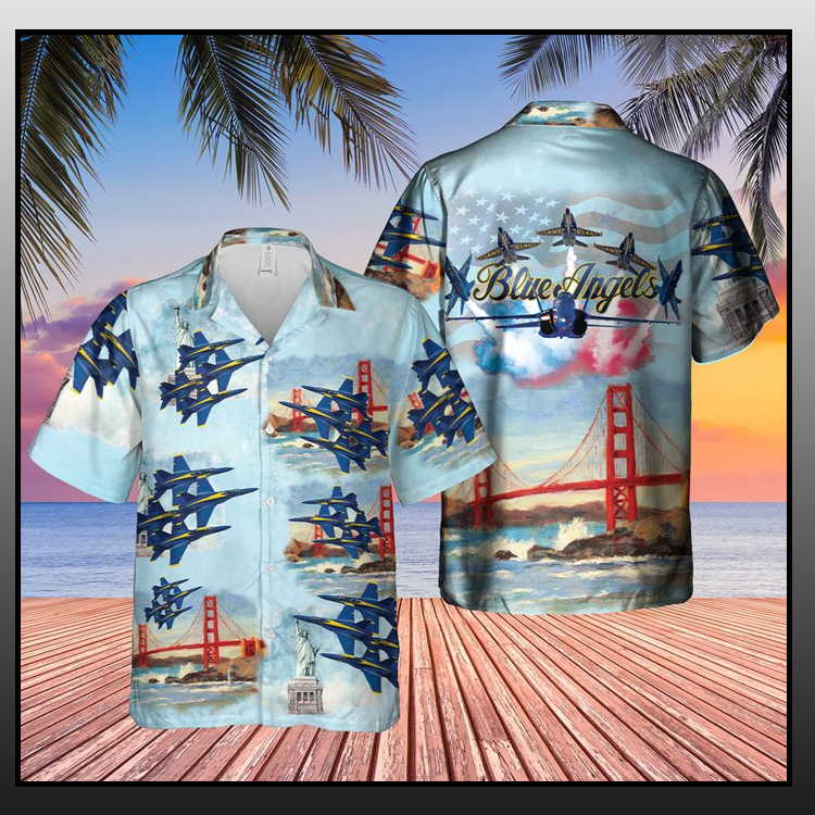 Blue Angels USN 4th of July Air Show Hawaiian Shirt - LIMITED EDITION 4 2 Blue Angels USN 4th of July Air Show Hawaiian Shirt 2