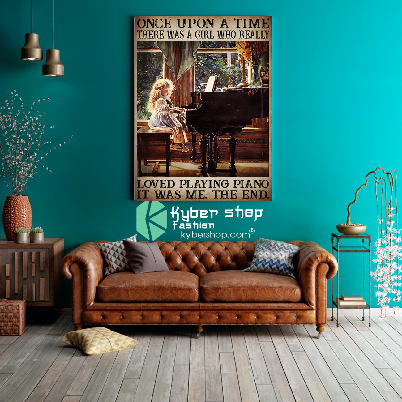 Once upon a time there was a girl who really loved playing piano poster 3