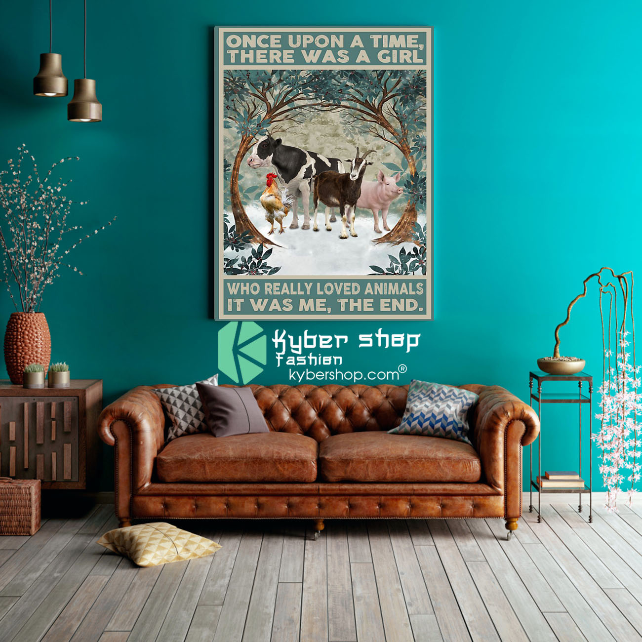 Once upon a time there was a girl who really loved animals poster 3