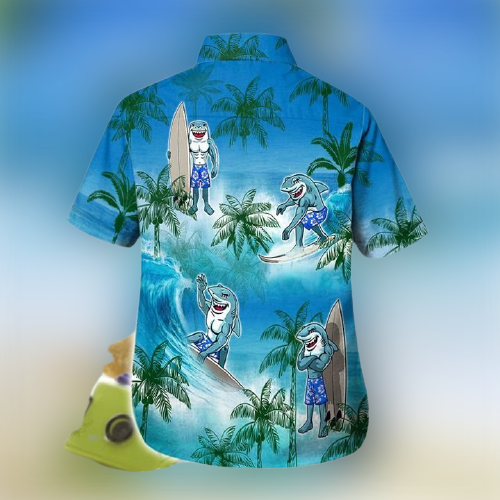 Shark surfing Hawaiian Shirt And Short 4 Shark surfing Hawaiian Shirt1 removebg preview