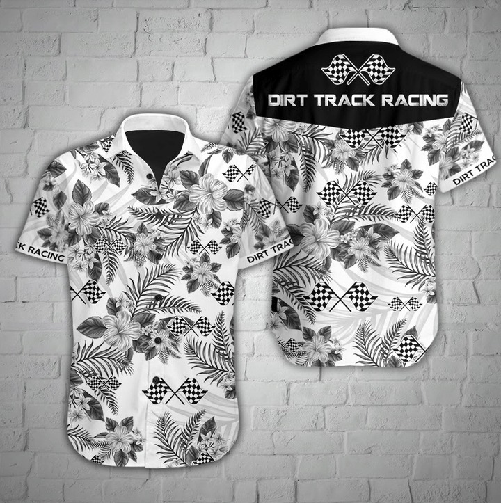 Dirt track racing hawaiian shirt 2