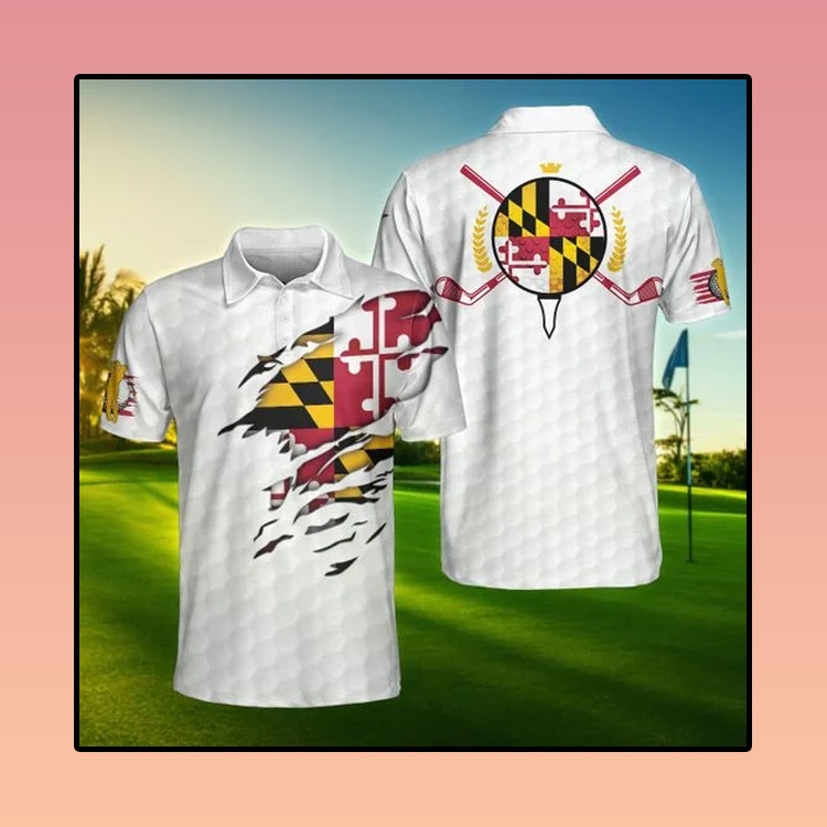 Maryland Flag Golfer Unisex Polo Shirt 5 Maryland-Flag-Golfer-Unisex-Polo-Shirt2