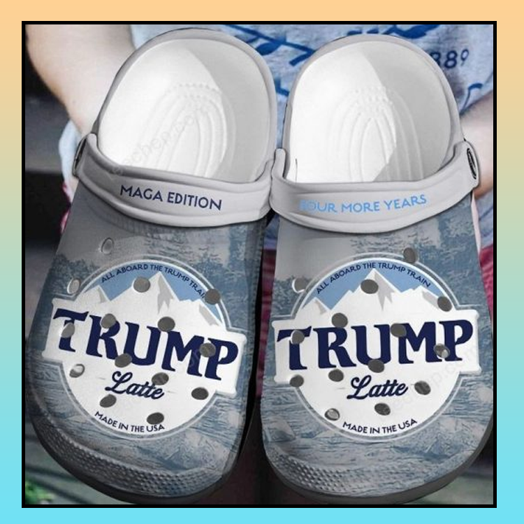 Trump Latte Crocband Crocs Shoes - LIMITED EDITION 5 24 Trump Latte Crocband Crocs Shoes 3