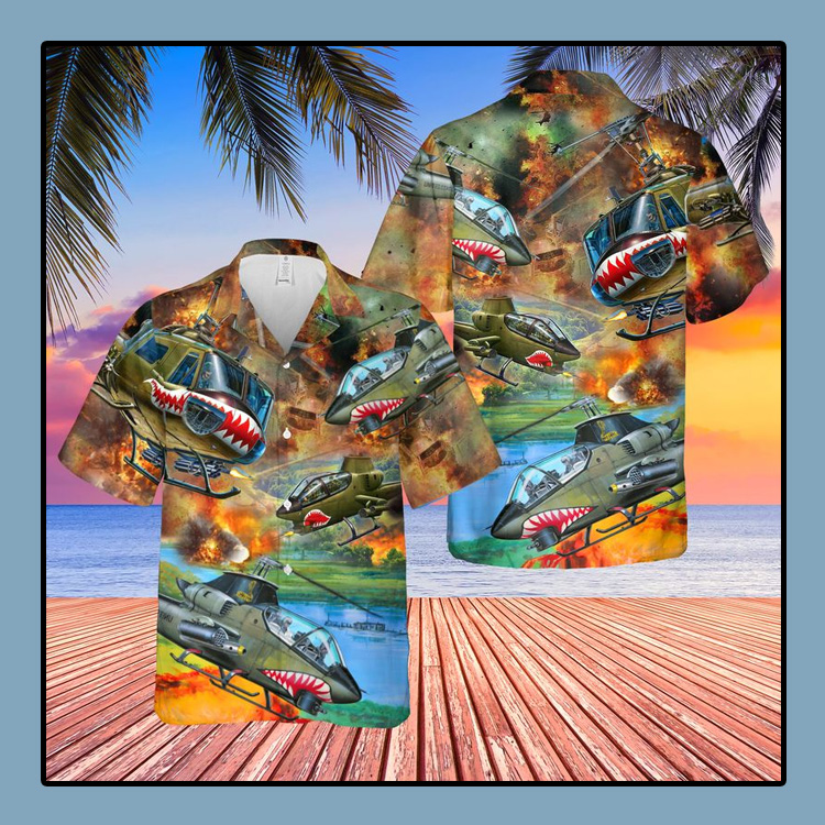 United States Army Huey Cobra Helicopter Hawaii Shirt 3 United States Army Huey Cobra Helicopter Hawaii Shirt4