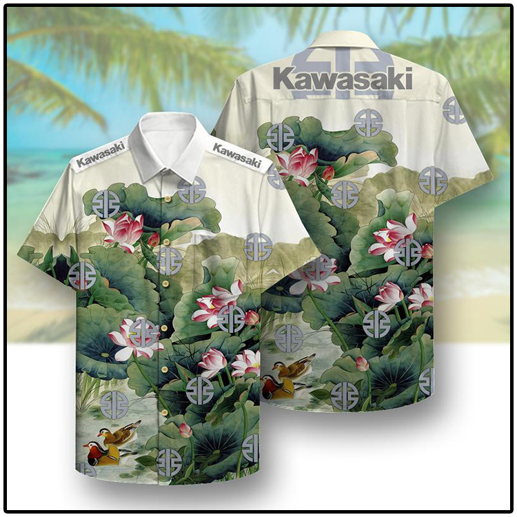 Kawasaki Lotus Hawaiian Shirt 4 Kawasaki Lotus Hawaiian Shirt2