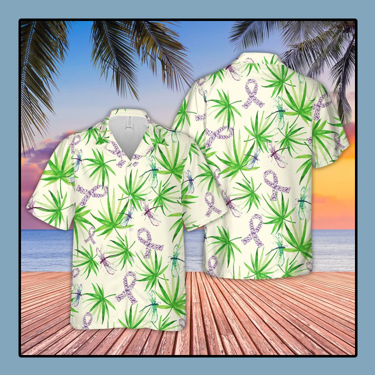 Alzheimer's Awareness Ribbon Hawaiian Shirt 2 Alzheimers Awareness Ribbon Hawaiian Shirt1
