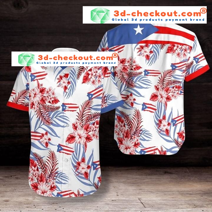 Puerto Rico Tropical hawaiian Shirt