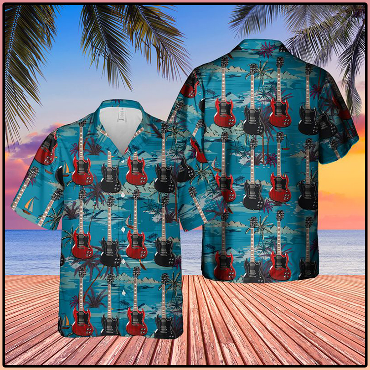 Gibson SG Standard Electric Guitar Hawaiian Shirt 4 Gibson SG Standard Electric Guitar Hawaiian Shirt34