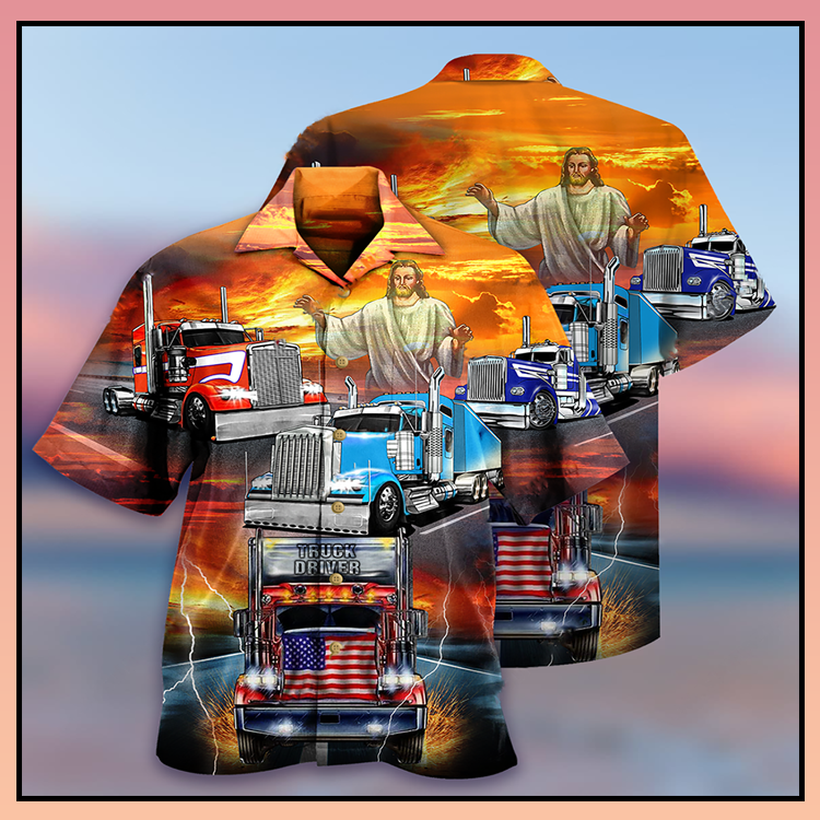 Truck driver jesus bless hawaiian shirt - LIMITED EDITION 4 14.3 5