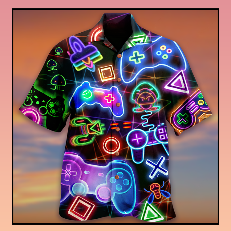 Game neon hawaiian shirt - LIMITED EDD 4 1.3 6