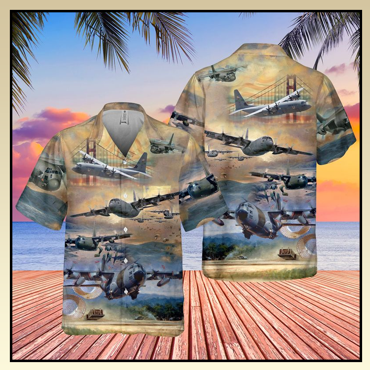 Air Force Lockheed C-130 Hercules Pocket Hawaiian Shirt and Short - LIMITED EDITION 9 4 Air Force Lockheed C 130 Hercules Pocket Hawaiian Shirt Short