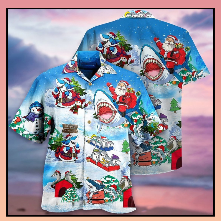 Santa Clause ride shark xmas hawaiian shirt - LIMITED EDITION 4 18.3 1